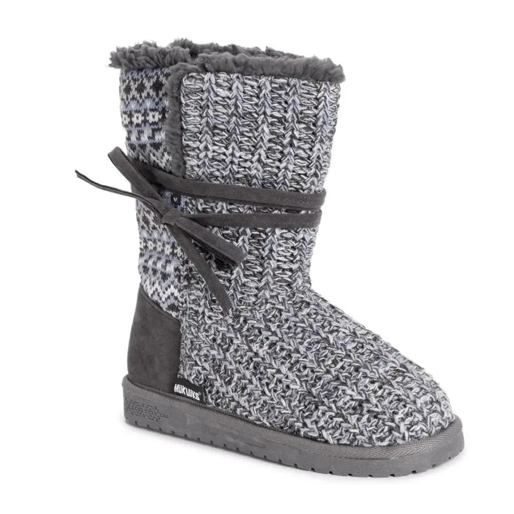 Essentials by MUK LUKS Heather Gray Clementine Women's Winter Boots